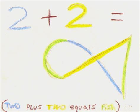 2 fish|If two plus two equal fish then what does four plus four equal .